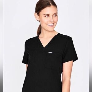 Black FIGS scrub Top